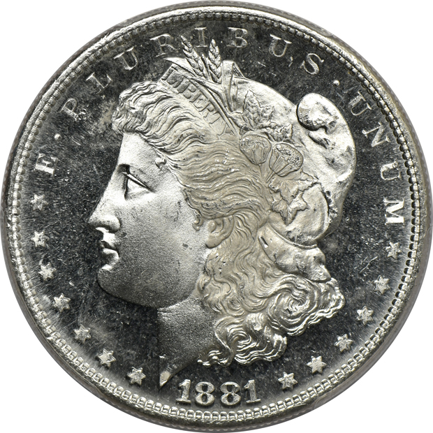 Four 1881-S PCGS MS-65PL
