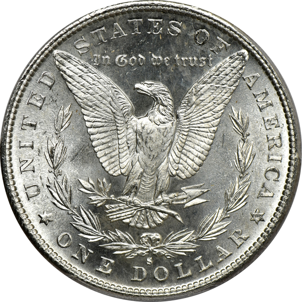 1881-S MS-66, 1881-S MS-66+, and an 1881-S MS-66PL, all PCGS