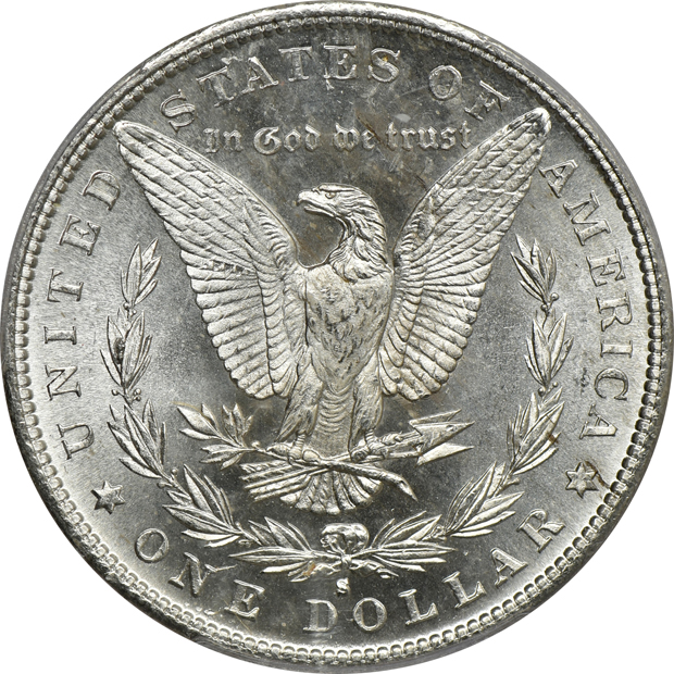1881-S MS-66, 1881-S MS-66+, and an 1881-S MS-66PL, all PCGS