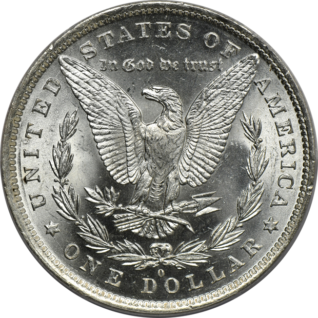 1880 MS-64 CAC, 1881 MS-64, and an 1881-O MS-64, all PCGS