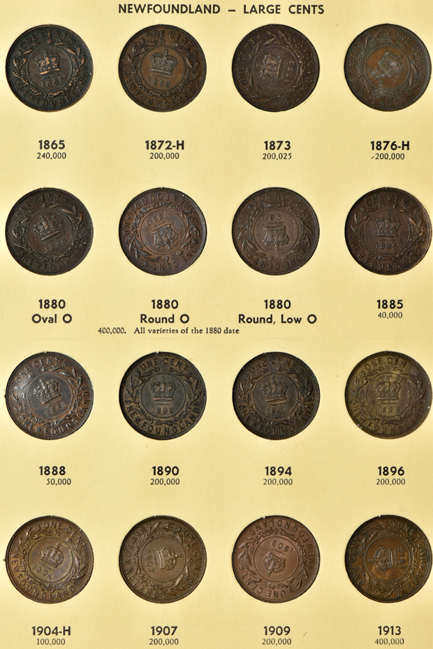Canada - Canada - Complete collections of New Brunswick, Nova Scotia, Prince Edward Island and Newfoundland coins in two Library of Coins albums, vol. 68 and 69.