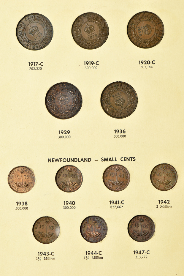Canada - Canada - Complete collections of New Brunswick, Nova Scotia, Prince Edward Island and Newfoundland coins in two Library of Coins albums, vol. 68 and 69.