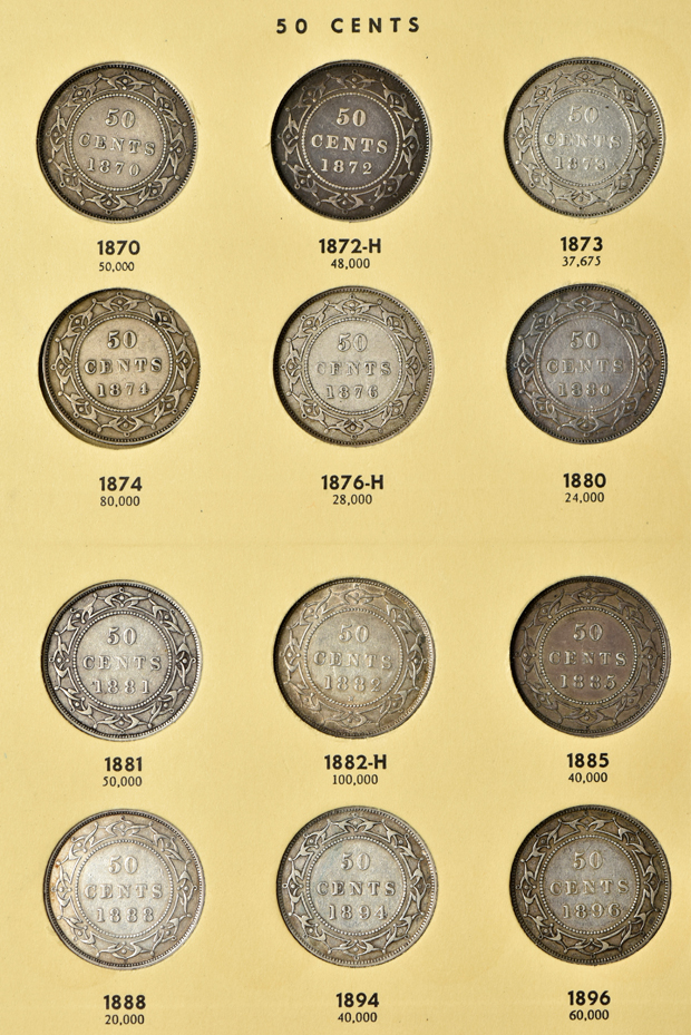 Canada - Canada - Complete collections of New Brunswick, Nova Scotia, Prince Edward Island and Newfoundland coins in two Library of Coins albums, vol. 68 and 69.