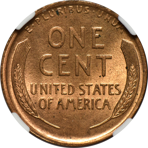 1912 MS-63 RD, 1925 MS-66 RD, and a 1931-D MS-65 RB, all NGC