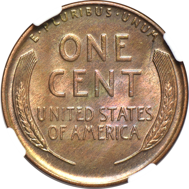 1912 MS-63 RD, 1925 MS-66 RD, and a 1931-D MS-65 RB, all NGC