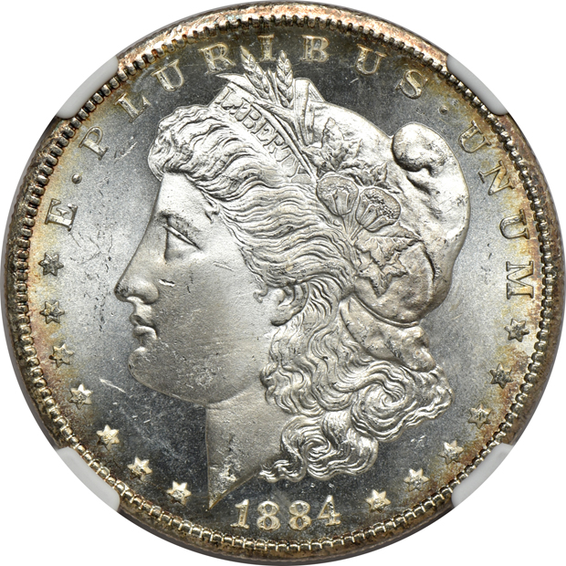 Two 1884-CC NGC MS-65