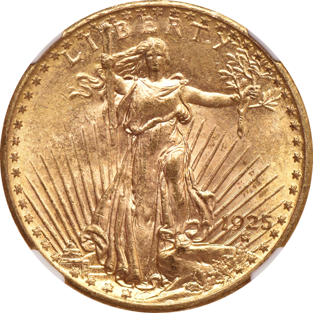 Two 1925 and a 1927, all NGC MS-64+
