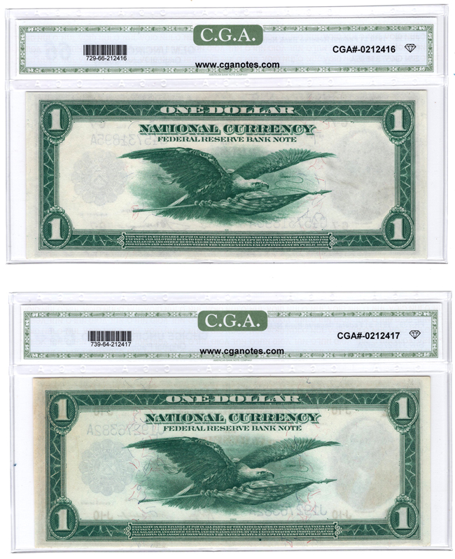 Three 1918 $1, Chicago, Richmond, and Kansas City, all CGA