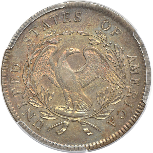 1795 3 Leaves PCGS AU-55
