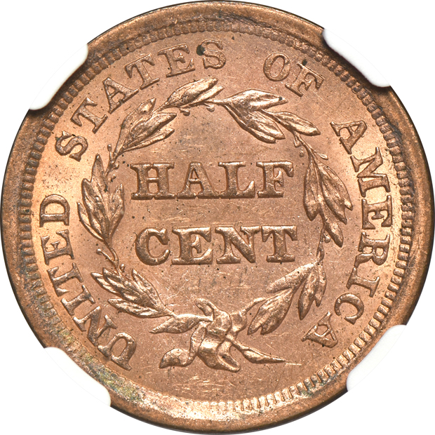 1857 C-1 NGC MS-64 RD