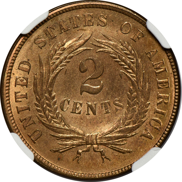 1866 NGC MS-65 RB