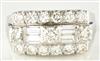 14K White Gold Diamond Band