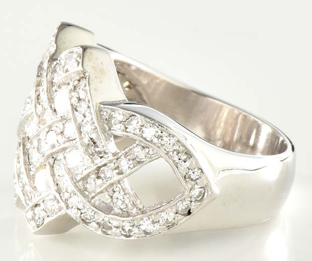 14K White Gold Diamond Ring
