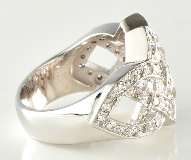 14K White Gold Diamond Ring