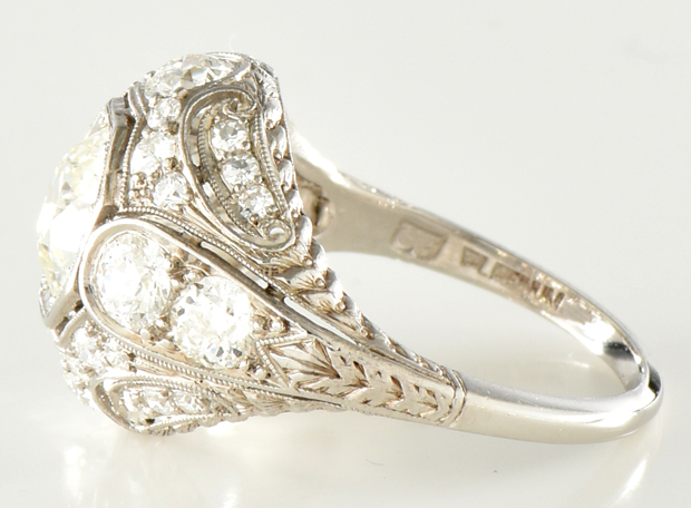 Platinum Vintage Diamond Ring