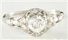 Platinum Diamond Vintage Ring