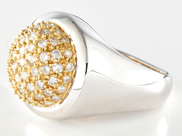18K Two-Tone Diamond Ring