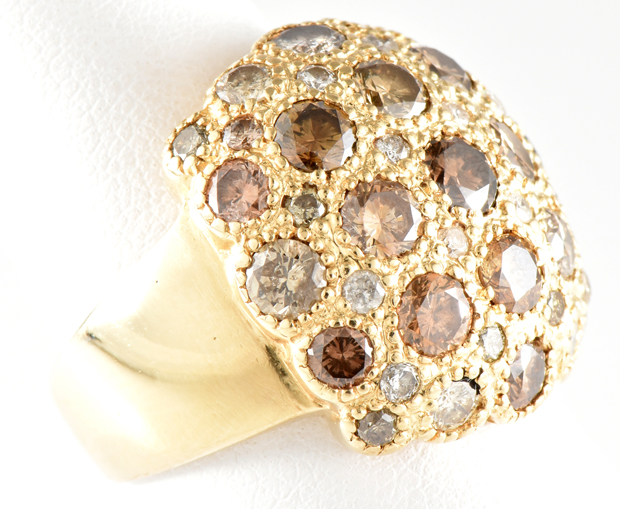 14K Yellow Gold Diamond Ring