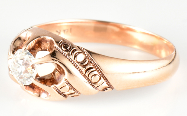 14K Rose Gold Diamond Ring