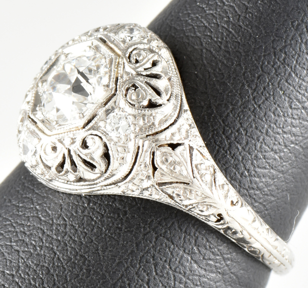 Platinum Edwardian Diamond Ring