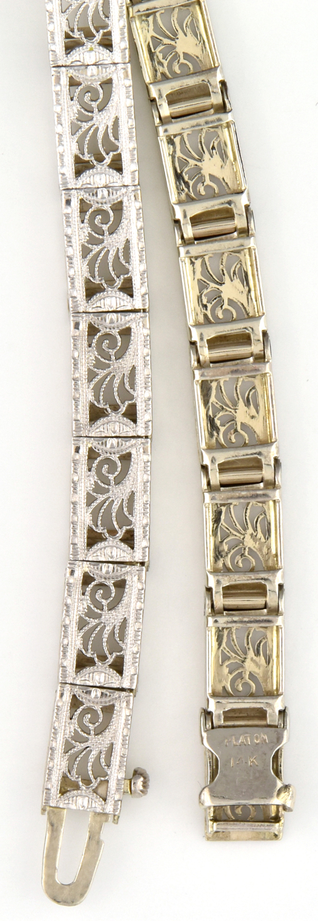 14K and Platinum Vintage Bracelet 