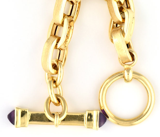 18K Yellow Gold Link Bracelet 