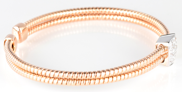 18K Two-Tone Diamond Cuff