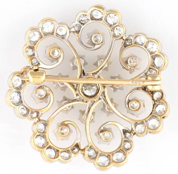 14K Diamond Pin