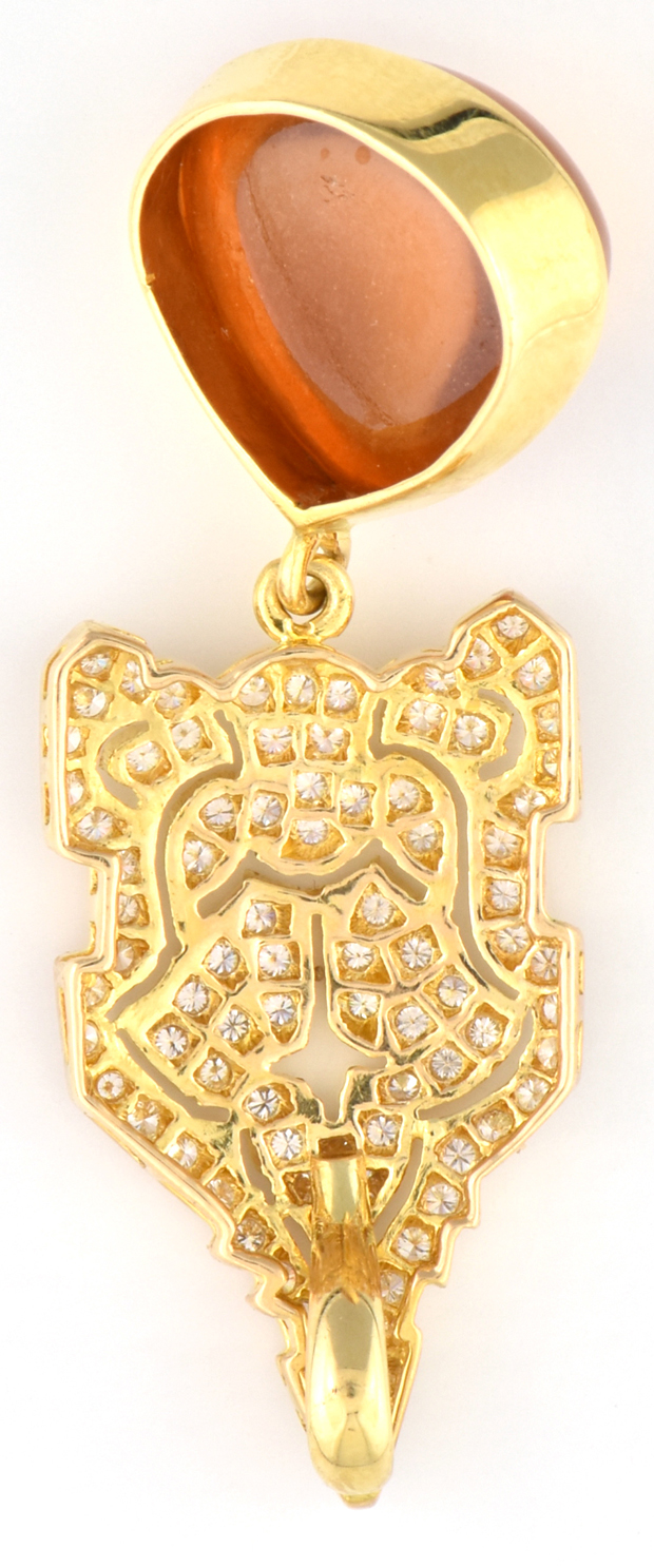 14K Yellow Gold Citrine Pendant