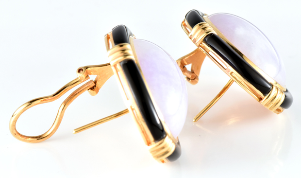 18K Yellow Gold Diamond, Amethyst and Black Onyx Set