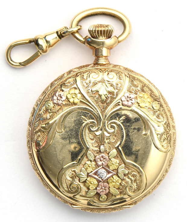 Three 14K Yellow Gold Ladies Pocket Watches