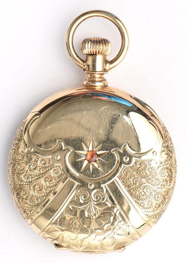 Three 14K Yellow Gold Ladies Pocket Watches