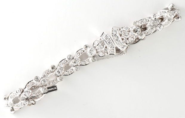 Platinum Vintage Diamond Bracelet