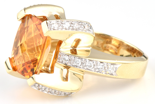 14K Yellow Gold Citrine Ring