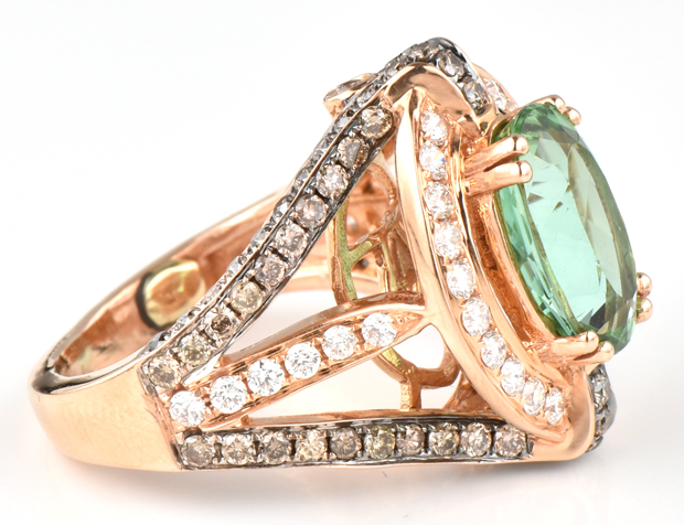 18K Rose Gold Le Vian Green Tourmaline Ring
