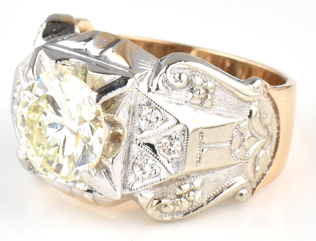 14K Two-Tone Diamond Ring