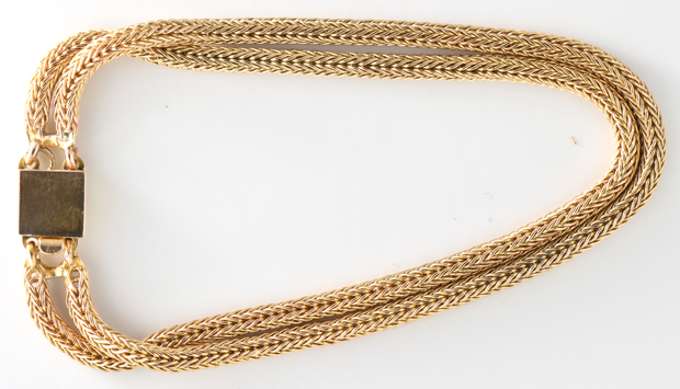 14K Vintage Diamond Pendant, Chain and Bracelet
