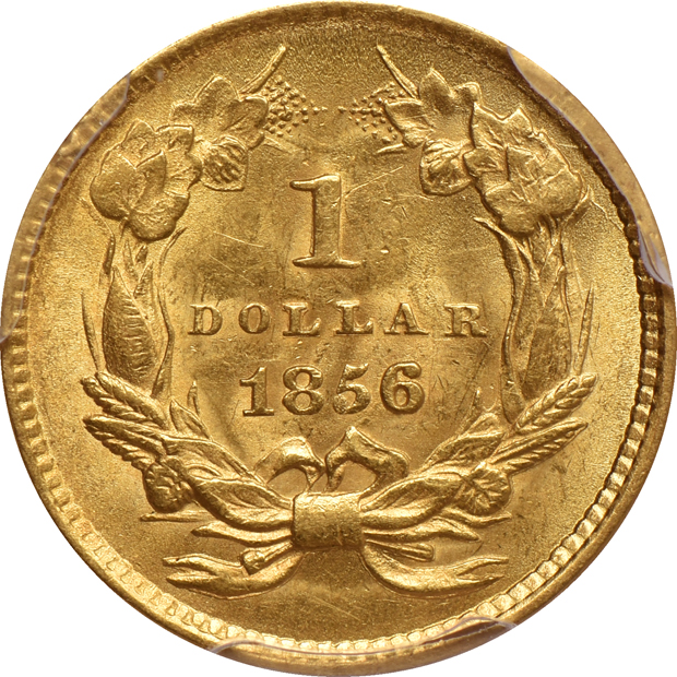 1856 Slanted 5 PCGS MS-63 CAC