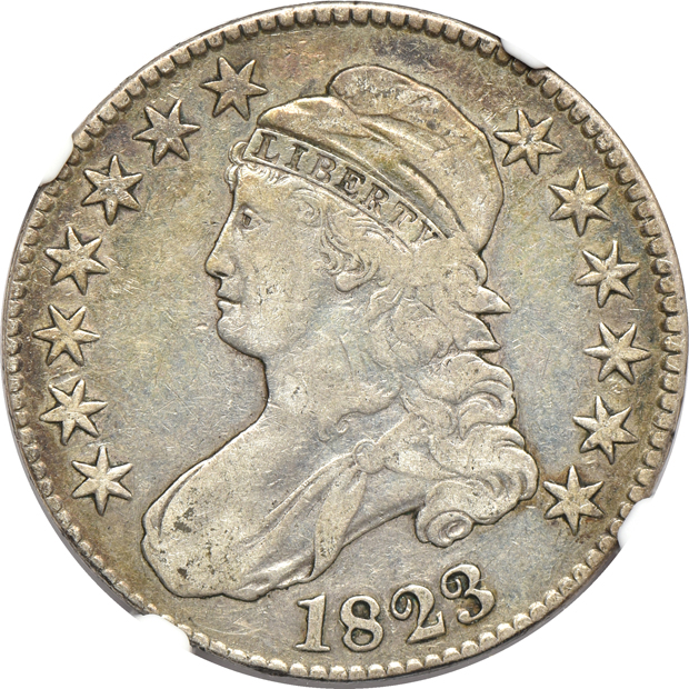 Six Capped Bust half-dollars certified by NGC.