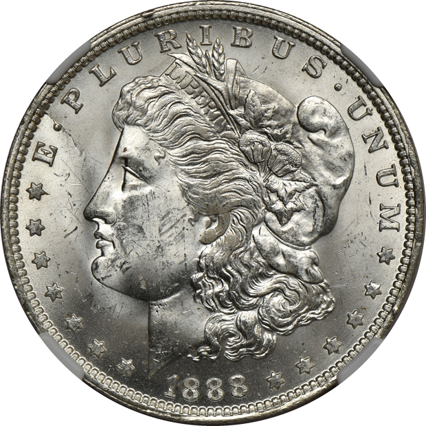 Six 1888-O VAM, three VAM-1A and three VAM-1B, all NGC MS-63