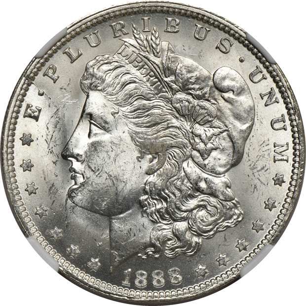 Six 1888-O VAM, three VAM-1A and three VAM-1B, all NGC MS-63