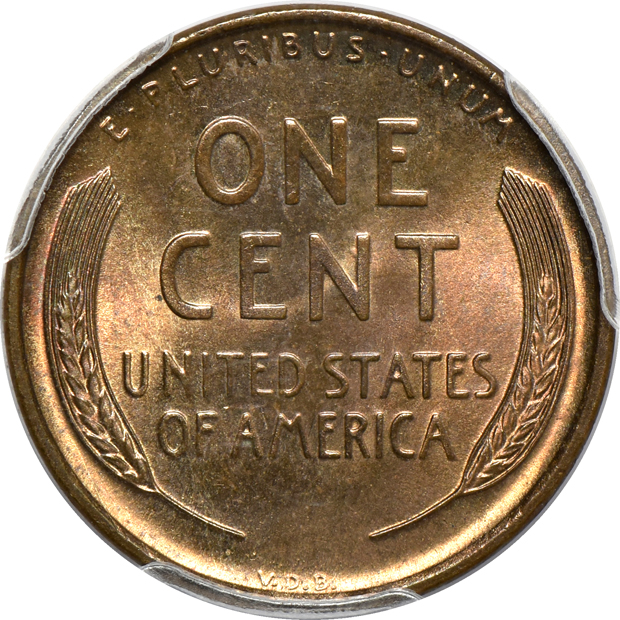1909-S VDB Lincoln PCGS MS-65RB CAC