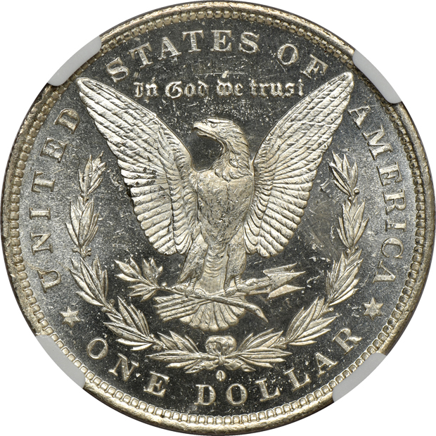 1883-CC MS-64 DPL CAC, and an 1884-O MS-64 DPL, both NGC