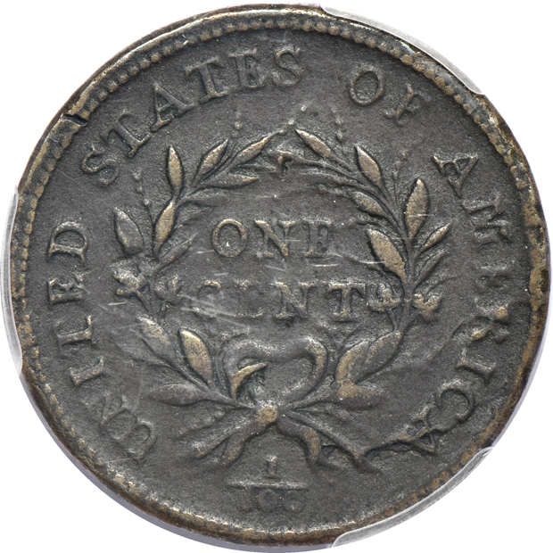 1793 Wreath, Vine, and Bars PCGS XF details/environmental damage