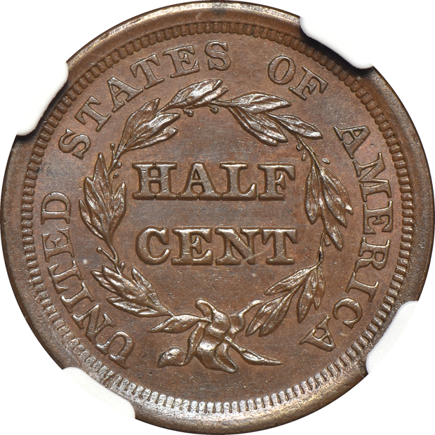 1851 B-1 MS-63 BN, 1853 C-1 MS-64 BN, and an 1856 C-1 MS-64 BN, all NGC