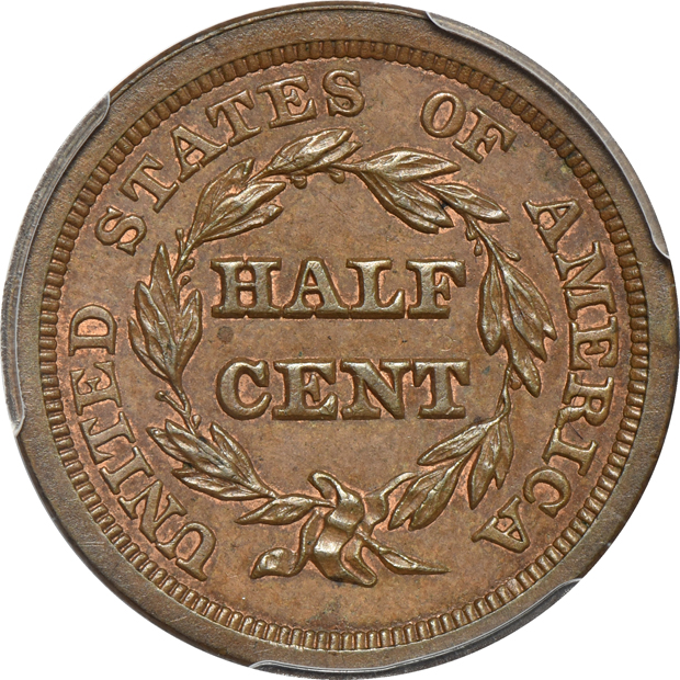 1849 MS-63BN, 1857 MS-64BN CAC, and an 1855 MS-64BN CAC, all PCGS