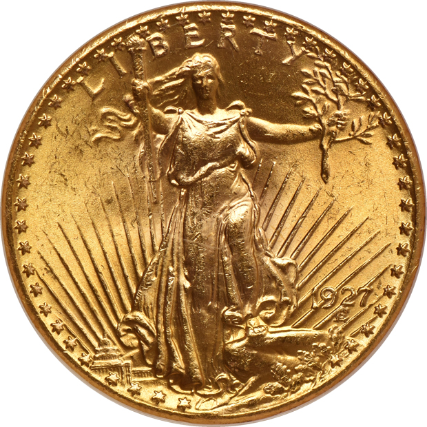 Three 1927, all NGC MS-64 CAC