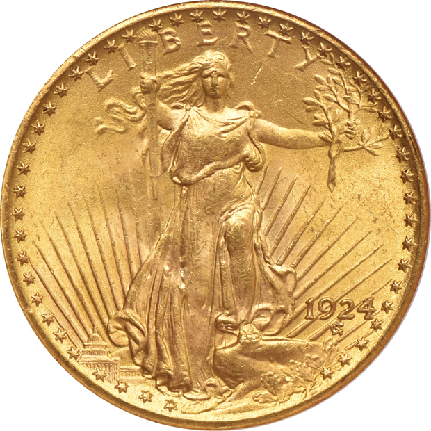 Two 1924 MS-64 CAC, and a 1927 MS-64 CAC, all NGC