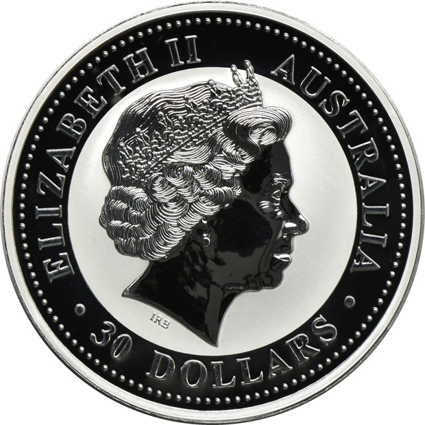 Australia - 1999-P 1 kilogram and 10oz Silver Year of the Rabbit coins, in capsule