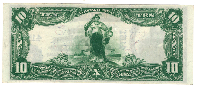1902 $10 Blue Seal - Hamilton, MO Charter #4151 - XF